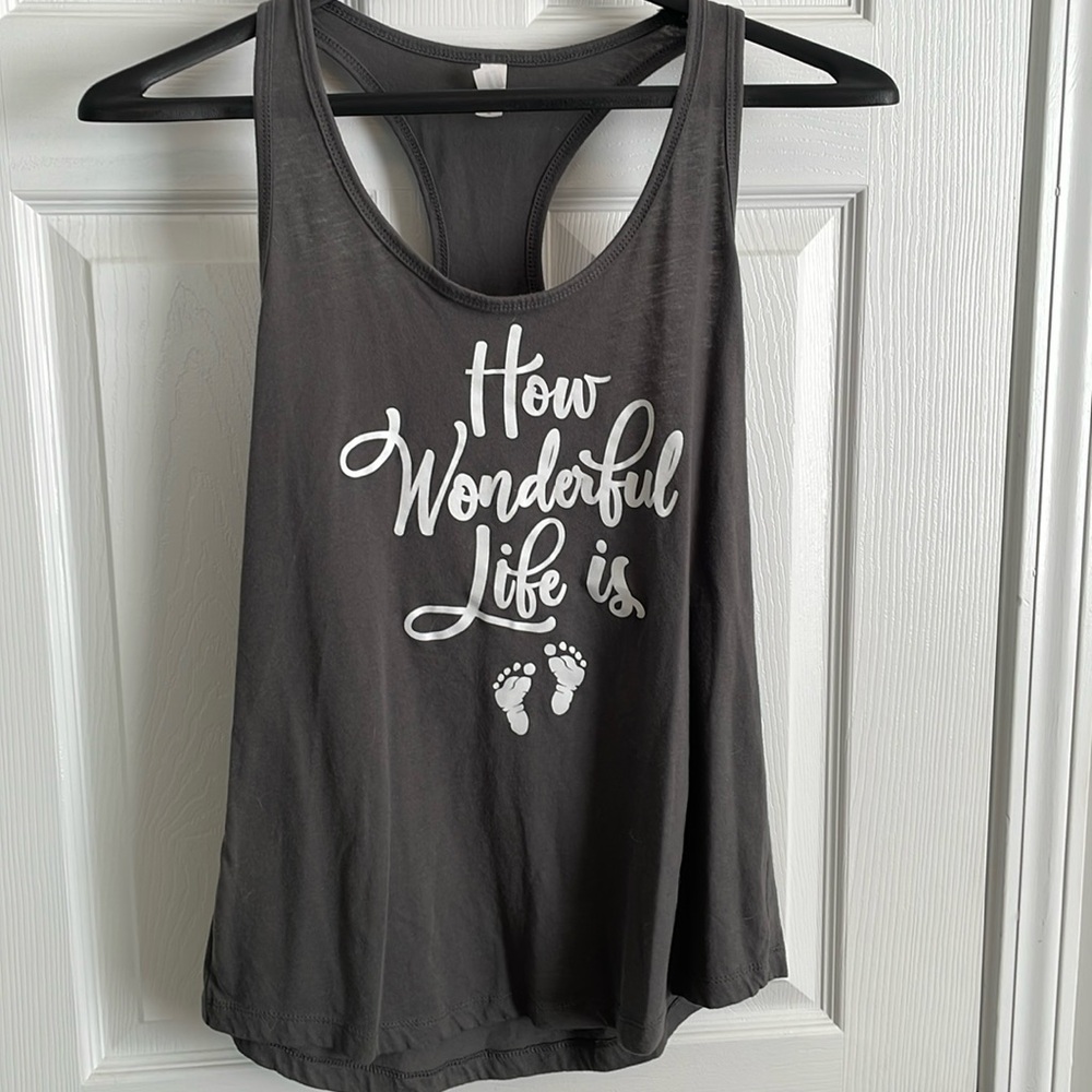 Maternity razorback tank
